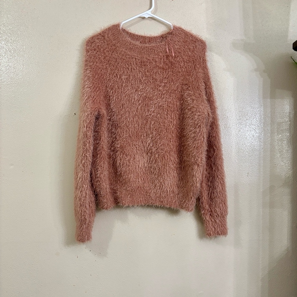 Pink Rose Soft Textured Sweater